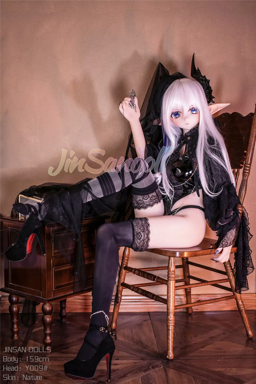 WM S-TPE 159cm (5ft2) Anime TPE Sex Doll with PVC Head #Y009